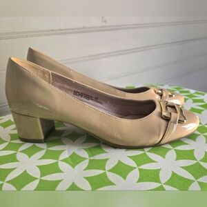 AEROSOLES Tan Block Heel Shoes